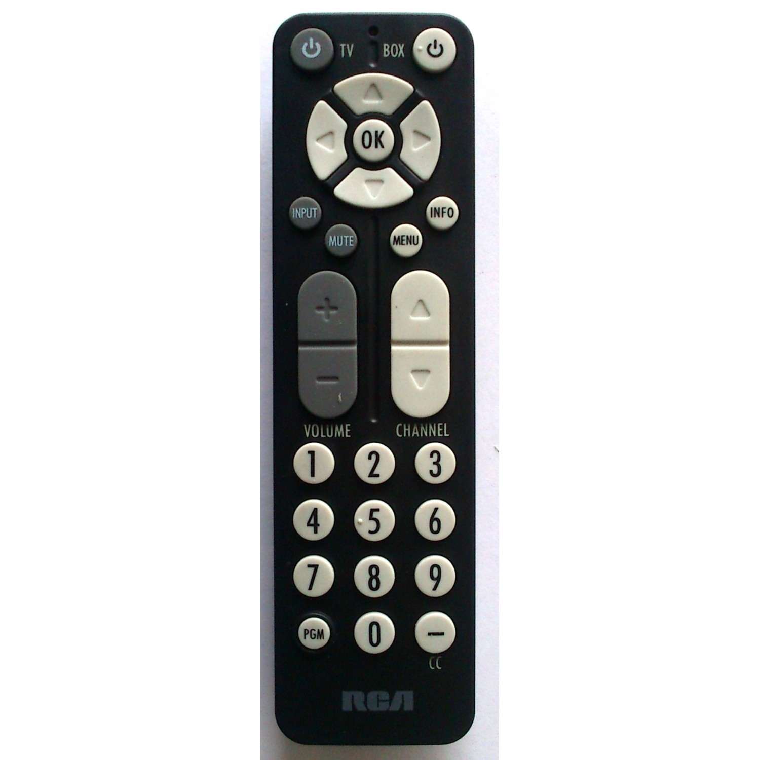 CONTROL REMOTO ORIGINAL RCA PARA LAS CAJAS CONVERTIDORAS DE TV DIGITAL A ANALOGICAS DE RCA / NUMERODE PARTE RC27A / XY-2300 / MODELO DTA800 / DTA800B / DTA800B1 / DTA809 / DTA800B1L / DTA809L